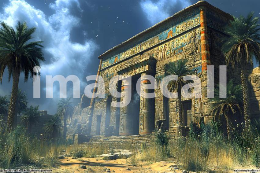 127 ancient egyptian night 150 backdrops b25032