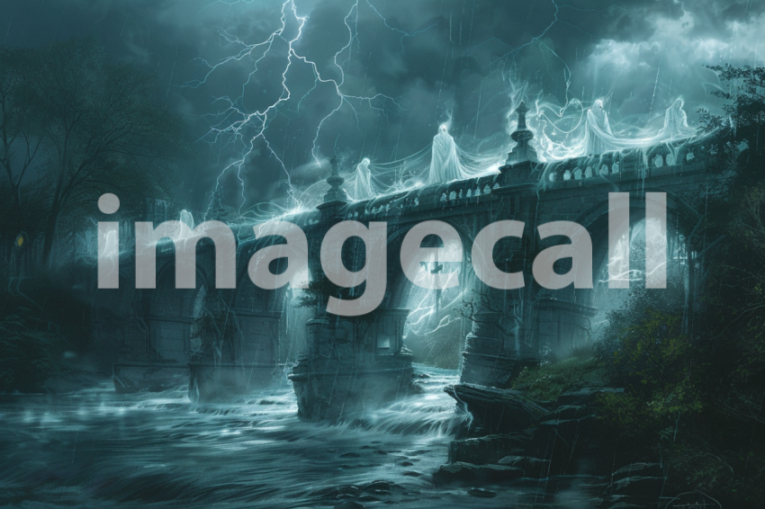 Cspreeti A haunted bridge engulfed in an eternal storm where  78d06519 5b46 42e6 9a5a cc72937419cb 1
