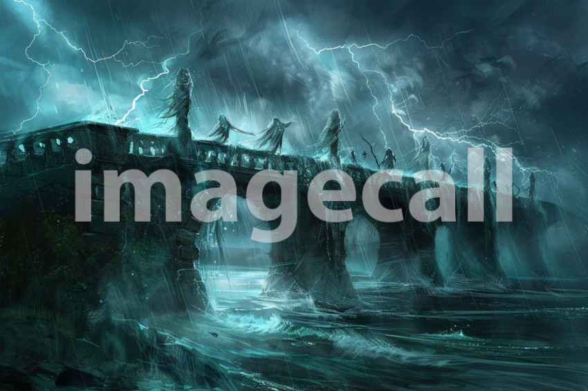 Cspreeti A haunted bridge engulfed in an eternal storm where  78d06519 5b46 42e6 9a5a cc72937419cb 3