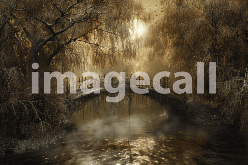 Cspreeti A haunted bridge surrounded by a forest of ghostly w 17f12366 1681 40f9 a838 b5c4613a129e 3