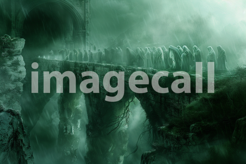 Cspreeti A haunted bridge surrounded by a chorus of ghostly w 327516e4 370e 4723 8961 7229e44833fb 3