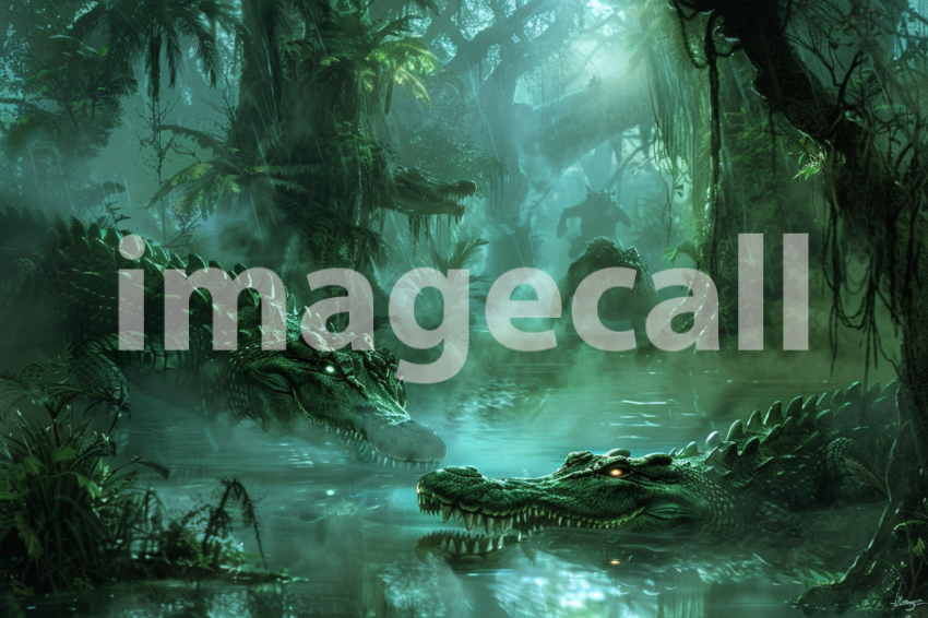 Cspreeti A haunted jungle surrounded by a river of ghostly mi 16c480a9 70ba 4ae8 aab9 eead9be5f6b5 1