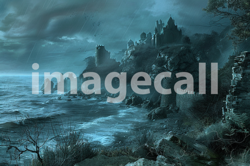 Cspreeti A haunted sea coast surrounded by ghostly mists that 350c1adb e8d8 4ea3 9aef 3c0053d19cbc 0