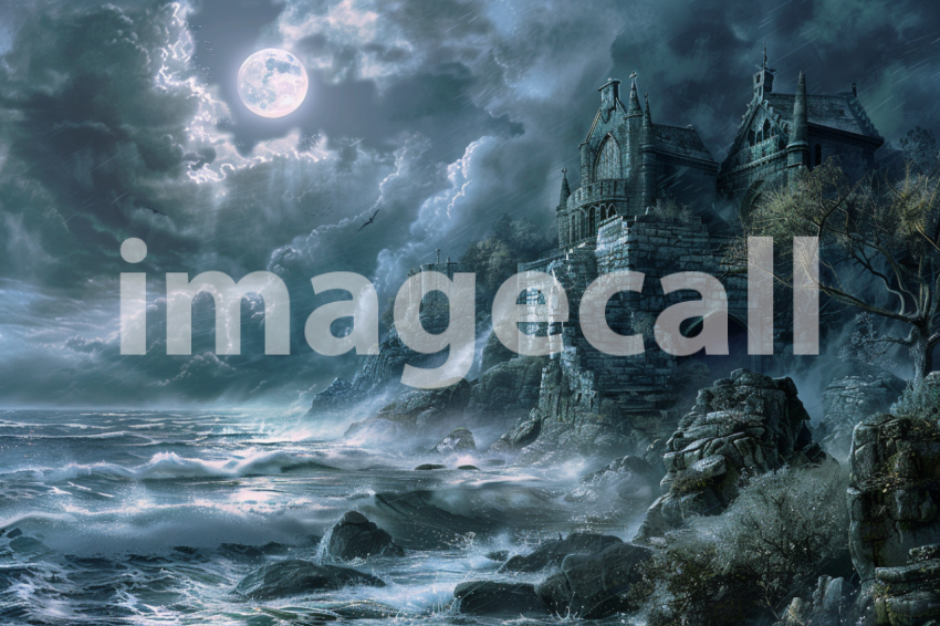 Cspreeti A haunted sea coast surrounded by ghostly mists that 350c1adb e8d8 4ea3 9aef 3c0053d19cbc 3