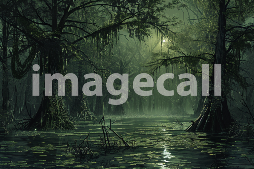 Cspreeti A haunted swamp enveloped in an eerie silence broken dcb11c34 7e7c 464e 9715 57179d3acfe5 3