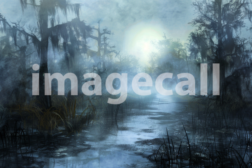 Cspreeti A haunted swamp surrounded by eerie fog that never d 7f580222 80a9 4703 b06c 27c15434d7c2 0