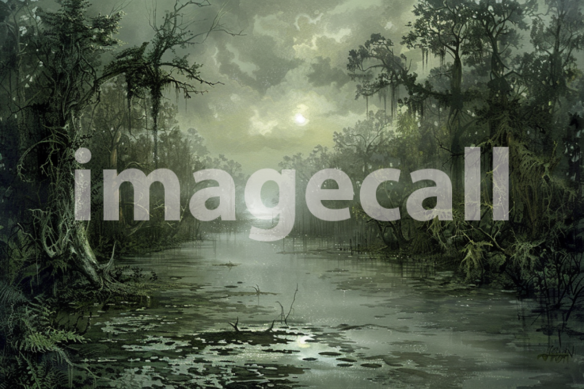 Cspreeti A haunted swamp surrounded by eerie fog that never d 7f580222 80a9 4703 b06c 27c15434d7c2 3