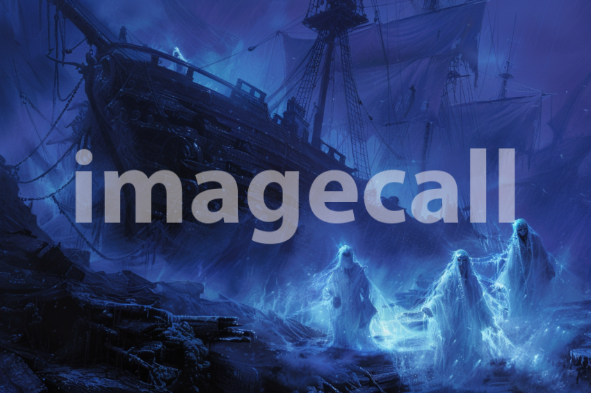 Cspreeti Ghostly figures move through the haunted ships shado 1bc77ce5 e478 49d9 b8c7 8bf63600dd06 0