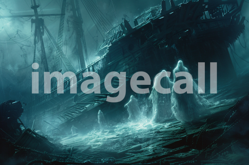 Cspreeti Ghostly figures move through the haunted ships shado 1bc77ce5 e478 49d9 b8c7 8bf63600dd06 2