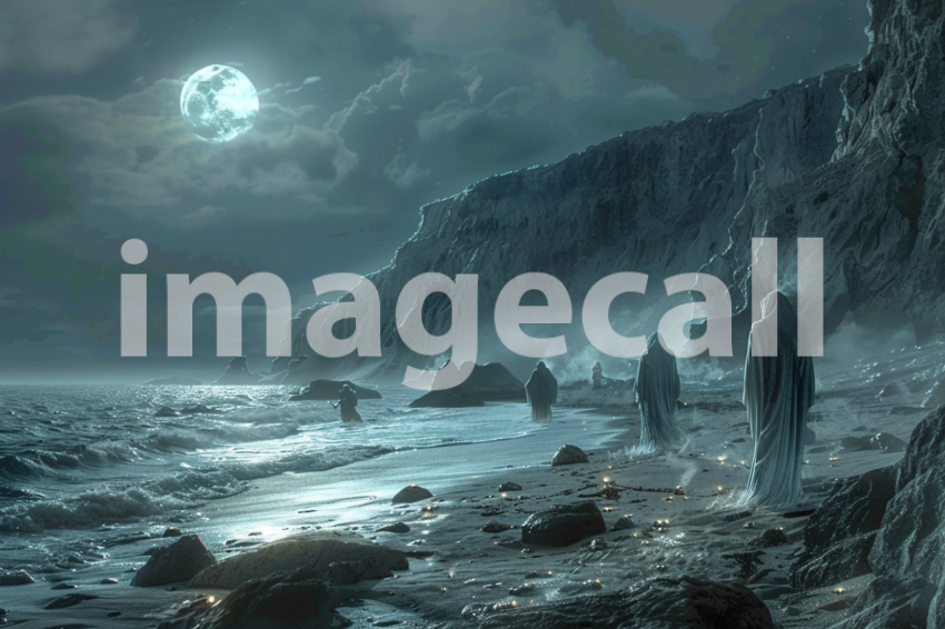 Cspreeti Ghostly figures walk the haunted sea coasts moonlit  f89d6a85 f164 42b3 b2b3 9eea2c2beb68 2