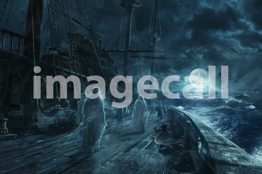 Cspreeti Ghostly figures walk the haunted ships deck at midni ef3764bd 2832 41ae 8f41 403f16579b65 3