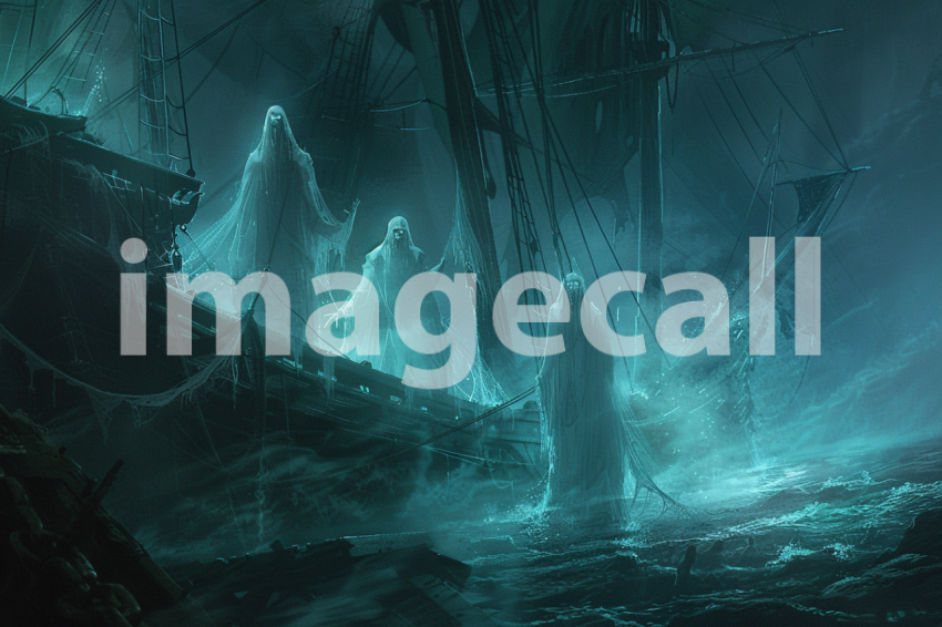 Cspreeti Ghostly figures move through the haunted ships shado 1bc77ce5 e478 49d9 b8c7 8bf63600dd06 3