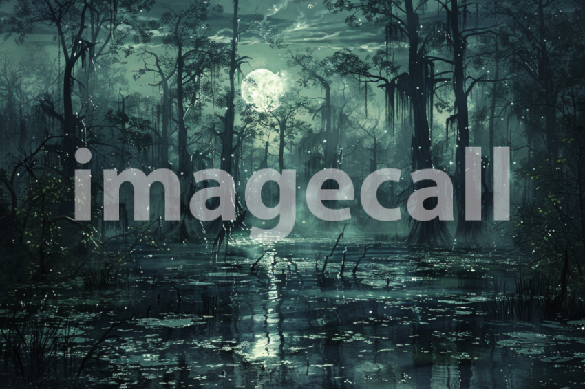 Cspreeti Ghostly lights dance on the haunted swamps surface t 9aa858b7 f454 4128 85d6 0325e37717c9 3