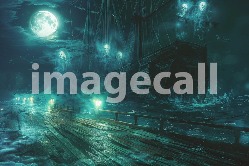 Cspreeti Ghostly lights dance on the haunted ships deck the r 66bcb359 2a00 4c64 afe5 0658031a3950 0