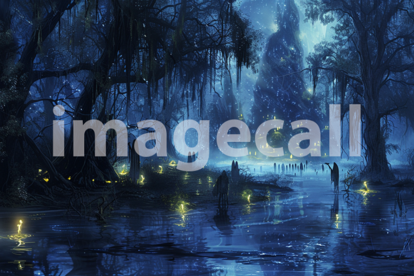 Cspreeti Ghostly lights dance on the haunted swamps surface t 9aa858b7 f454 4128 85d6 0325e37717c9 1