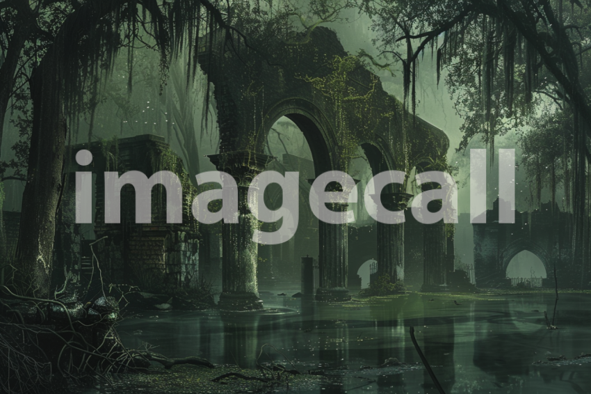 Cspreeti The haunted swamps ancient ruins are half submerged  74672bd6 3483 4028 ac1c 0d0fbd2c66a0 0