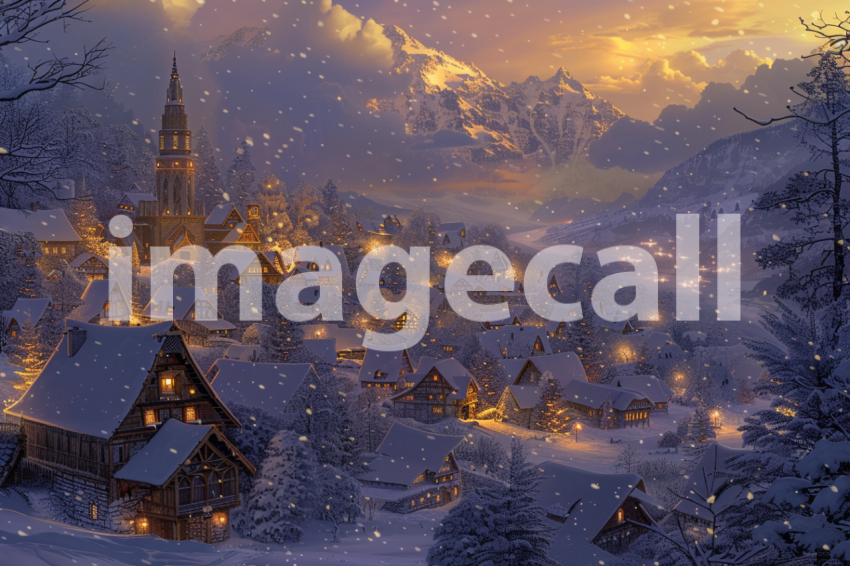 Cspreeti A village enveloped in an enchanted twilight as the  bda80346 7390 4099 a77c cf66eb9c1a15 1