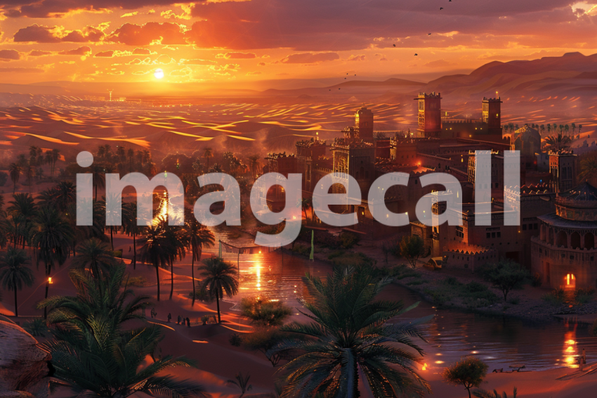 Cspreeti A village enveloped in an enchanted twilight as the  fa112d7d 2ee9 4a93 baa0 f198b2937c4f 0