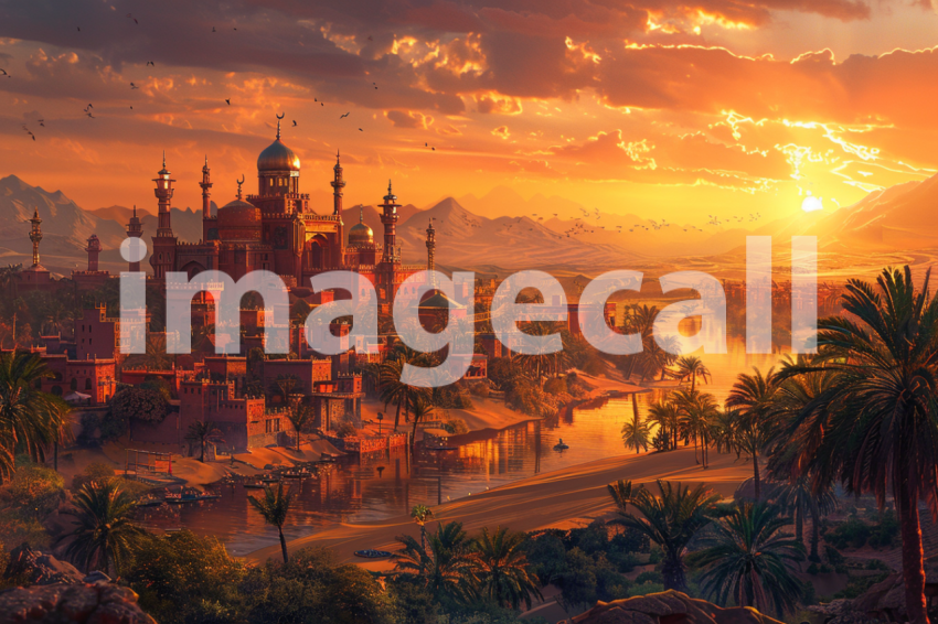 Cspreeti A village enveloped in an enchanted twilight as the  fa112d7d 2ee9 4a93 baa0 f198b2937c4f 2