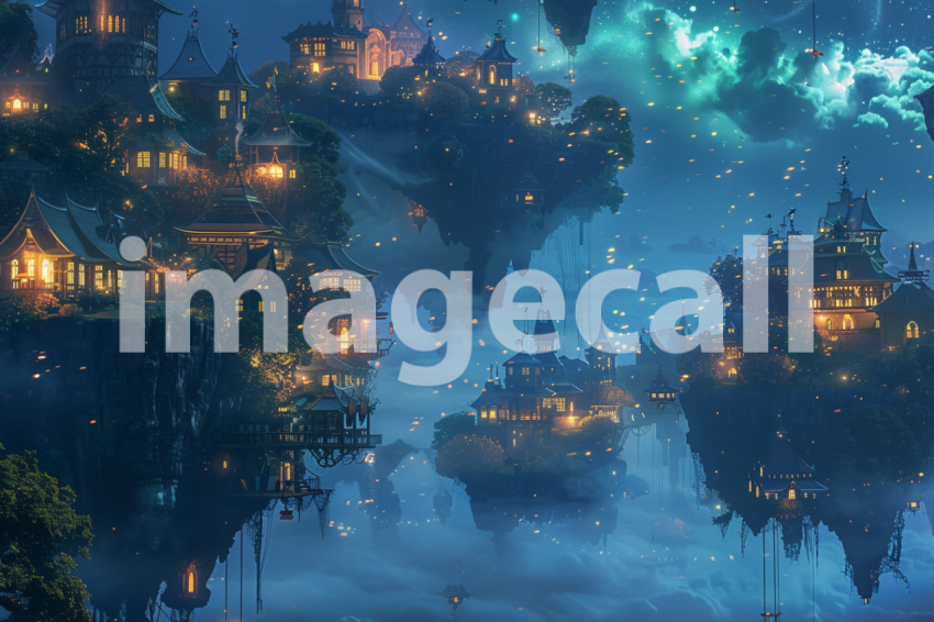 Cspreeti A village enveloped in the soft glow of starlight wh 11cd5c4d af35 4fcf 81c3 7032cb711191 0