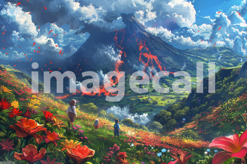 Cspreeti Children play amidst fields of vibrant flowers that  1257003a 494f 478d 904b 0d0bfebf4486 0