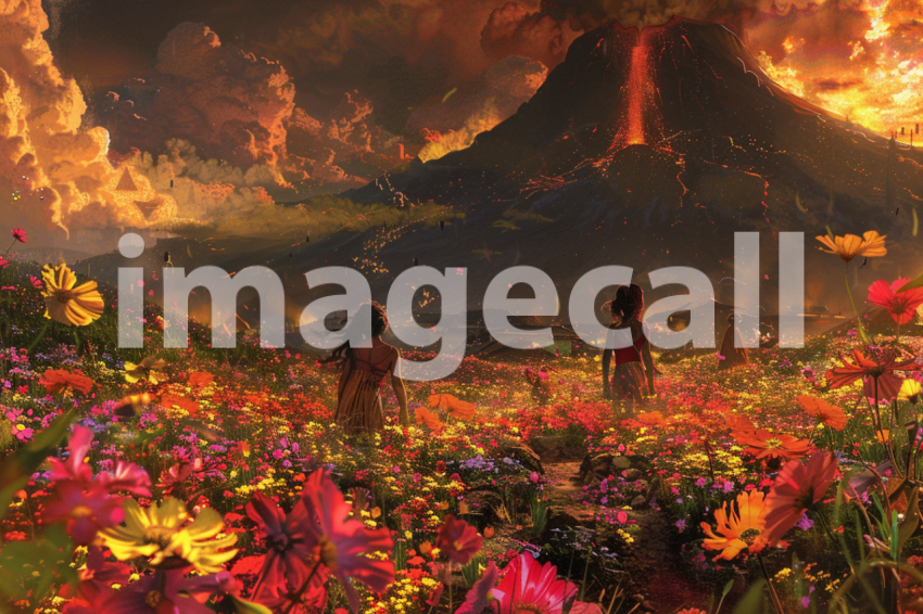 Cspreeti Children play amidst fields of vibrant flowers that  1257003a 494f 478d 904b 0d0bfebf4486 2