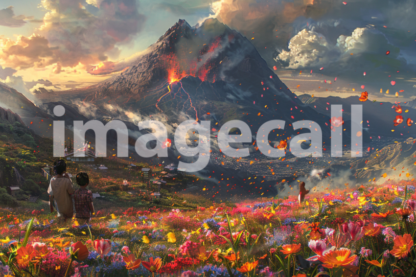 Cspreeti Children play amidst fields of vibrant flowers that  1257003a 494f 478d 904b 0d0bfebf4486 3