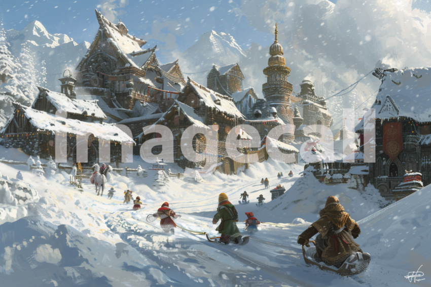 Cspreeti Children play in the soft snow drifts that surround  94040746 89bc 43ae a34b 371ea5c1ca4a 0