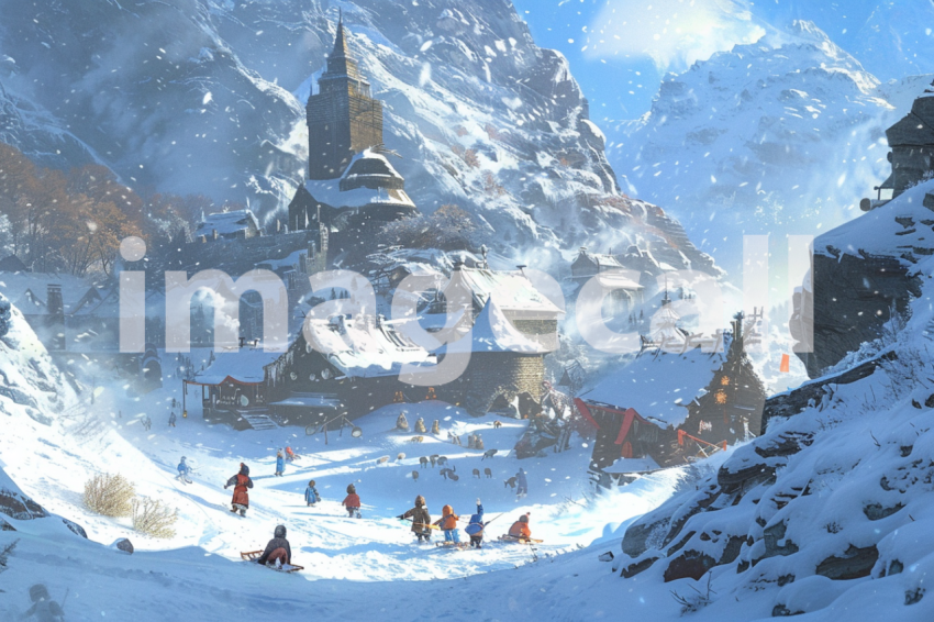 Cspreeti Children play in the soft snow drifts that surround  94040746 89bc 43ae a34b 371ea5c1ca4a 2