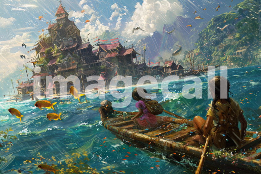 Cspreeti Children play on makeshift rafts and floating platfo 08b494de 3e98 4dd1 9bcc 3daadbc4b86b 0