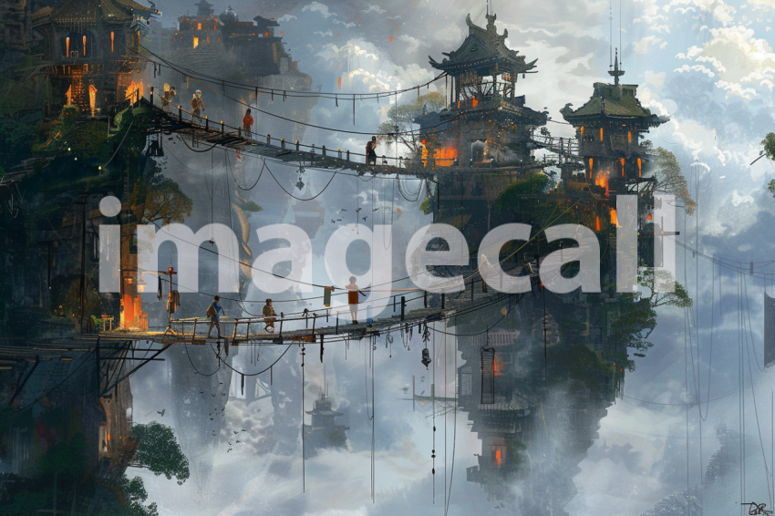 Cspreeti Children play on narrow bridges and suspended walkwa 5352491e ca0f 4580 a475 9903b69d27cb 1