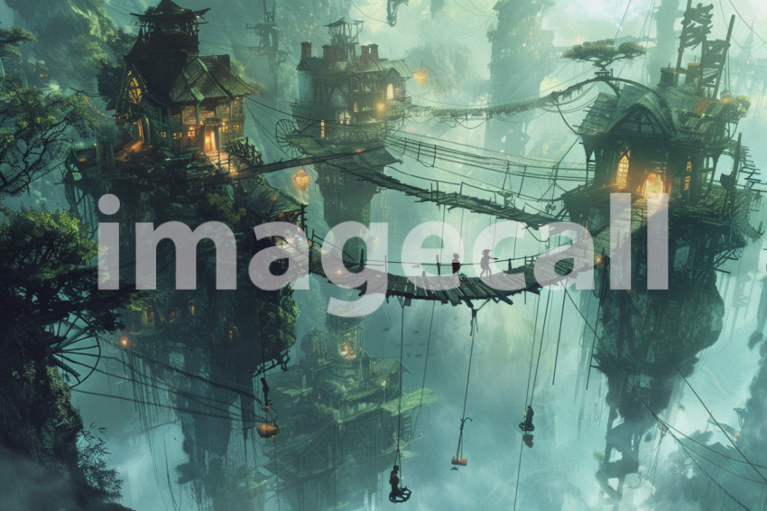 Cspreeti Children play on narrow bridges and suspended walkwa 5352491e ca0f 4580 a475 9903b69d27cb 2