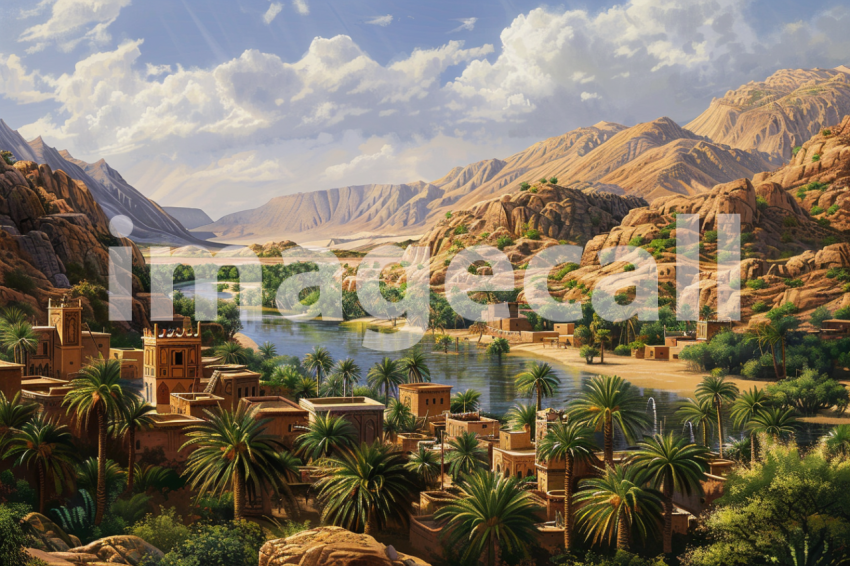 Cspreeti The village nestled within the cool embrace of a des f5f77e5c 68ce 4339 ae19 1ea26e99db94 0