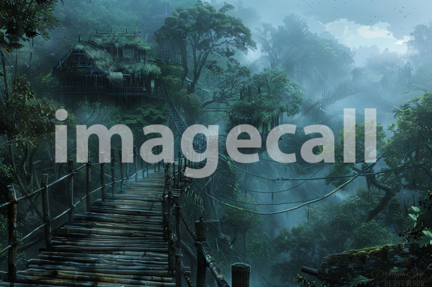 Cspreeti The villages wooden walkways wind through the mist s 39979696 765b 401e 8b2b 9ccb086b34e0 3