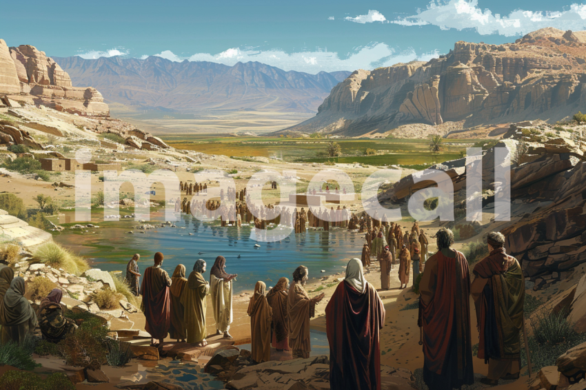 Cspreeti Villagers gather at the oasiss central well their vo 2b7d27c7 4dad 4294 a086 ea144aa9c00e 0