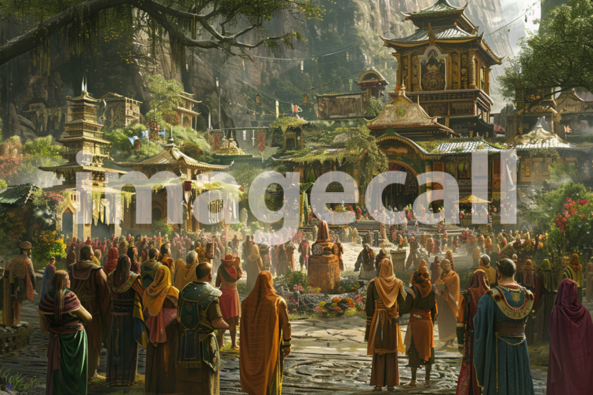 Cspreeti Villagers gather at the villages central plaza their 6e5508a3 ce08 48df ba6c a4e636d21cef 0