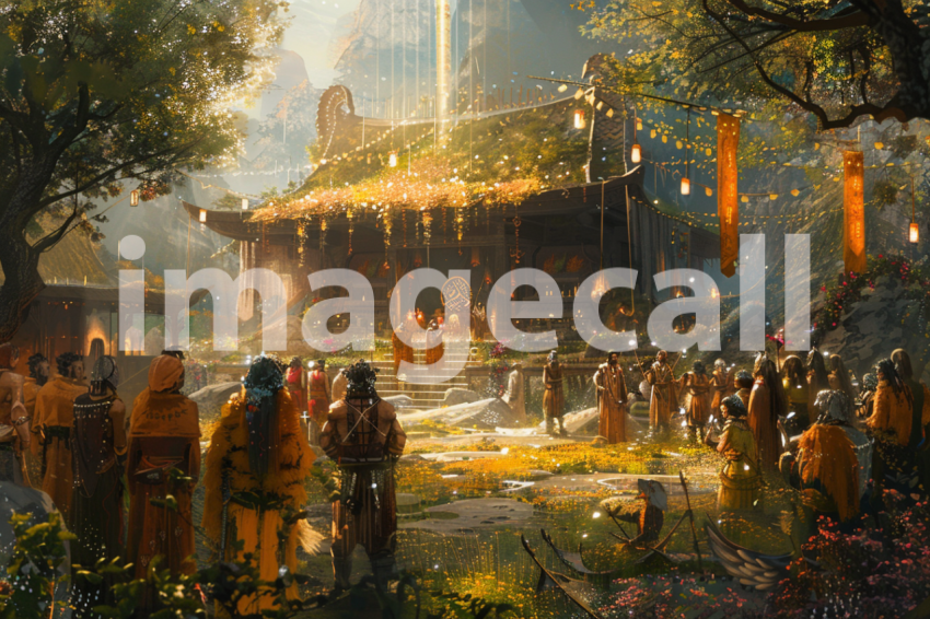 Cspreeti Villagers gather at the villages central plaza their 6e5508a3 ce08 48df ba6c a4e636d21cef 1