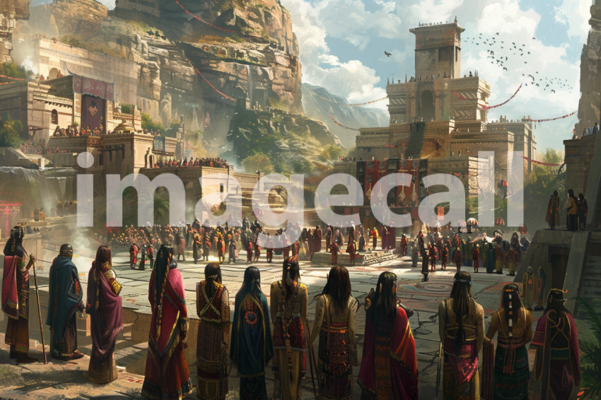 Cspreeti Villagers gather at the villages central plaza their 6e5508a3 ce08 48df ba6c a4e636d21cef 3