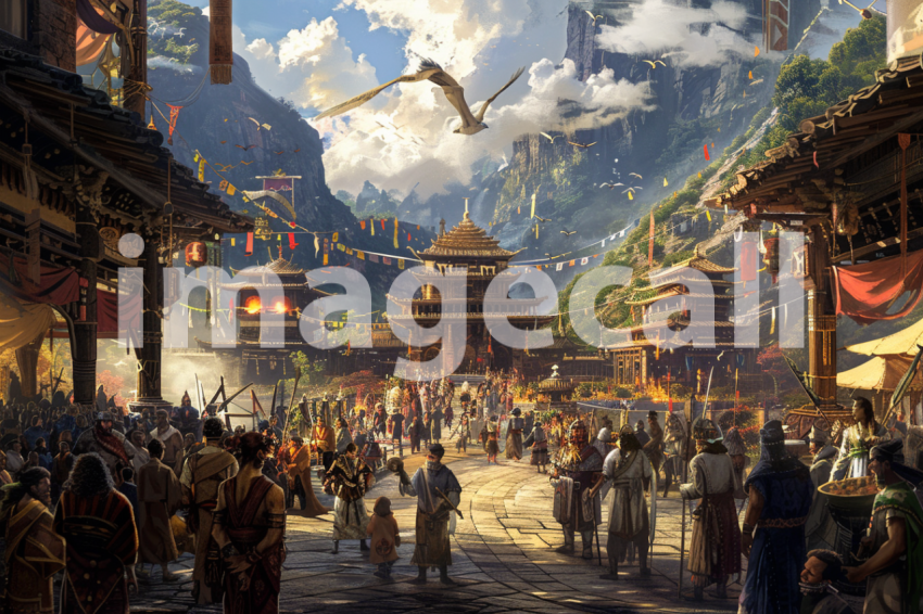 Cspreeti Villagers gather at the villages central plaza their 6e5508a3 ce08 48df ba6c a4e636d21cef 2