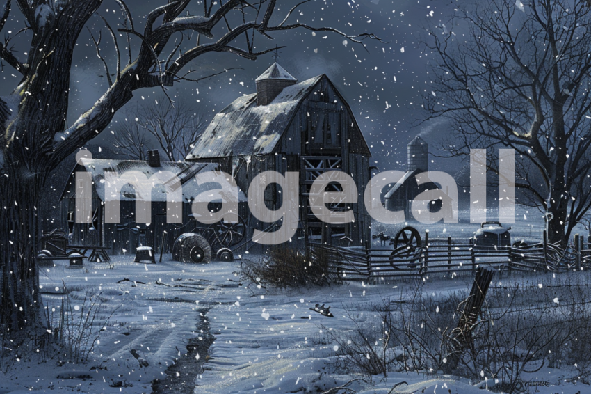 Cspreeti A haunted farm engulfed in a spectral blizzard where 6c9923bb 71ed 4c97 8cdc 340826953c87 0