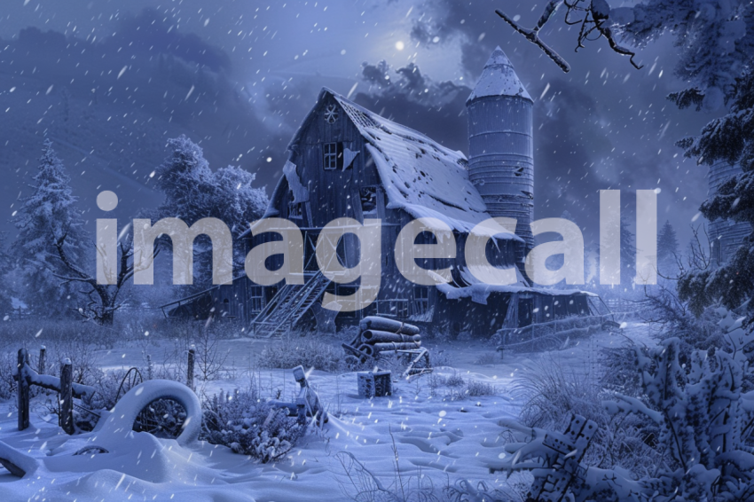 Cspreeti A haunted farm engulfed in a spectral blizzard where 931b3008 2937 4ecf b471 68f02e991930 1