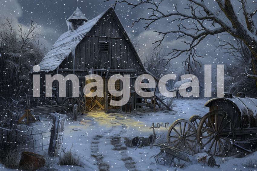 Cspreeti A haunted farm engulfed in a spectral blizzard where 931b3008 2937 4ecf b471 68f02e991930 0