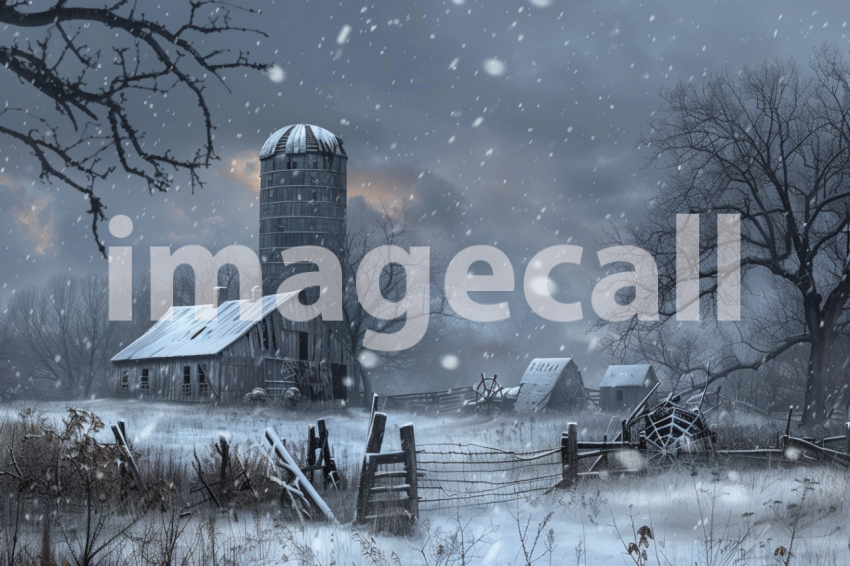 Cspreeti A haunted farm engulfed in a spectral blizzard where 931b3008 2937 4ecf b471 68f02e991930 3