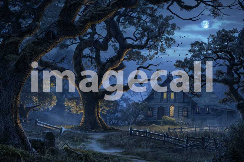 Cspreeti A haunted farm nestled at the edge of a cursed fores c8fc1692 755f 407f 80ca 845cddd031c9 2