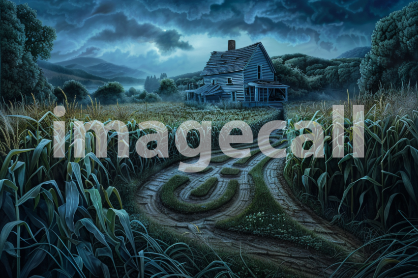Cspreeti A haunted farm surrounded by a spectral cornfield ma c6a8695c e8aa 4e42 b9ef 46795a4df0ae 0