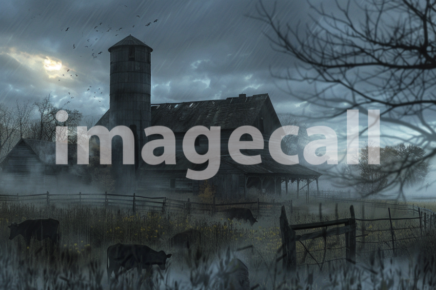 Cspreeti A haunted farmstead shrouded in a thick spectral mis 7226bc44 1056 4094 8a8d 715fb3803a3f 2