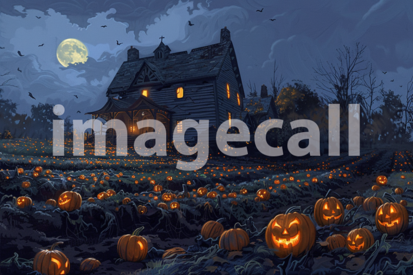 Cspreeti A haunted farmstead surrounded by a spectral pumpkin 276cf6f7 5bf2 4e80 a3c5 af9a6c9e0c53 3