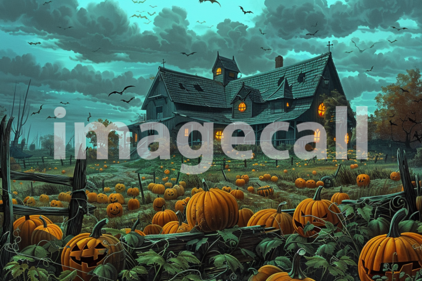 Cspreeti A haunted farmstead surrounded by a spectral pumpkin 276cf6f7 5bf2 4e80 a3c5 af9a6c9e0c53 2