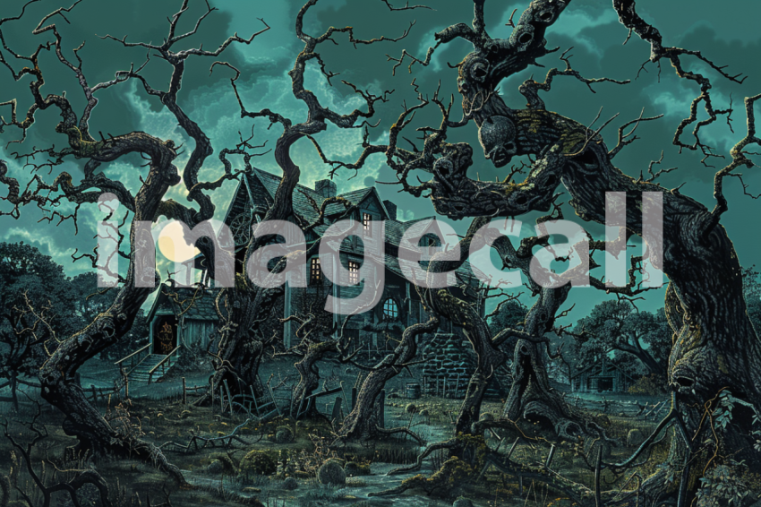 Cspreeti A haunted farmstead surrounded by twisted spectral a 5a839bf7 2920 4124 add9 c8788ad14ebf 2