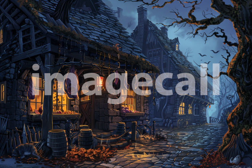 Cspreeti Haunted village butchers shop its cleavers swinging  649fa2f5 e28a 4b9a be96 cb50c9db66d7 0